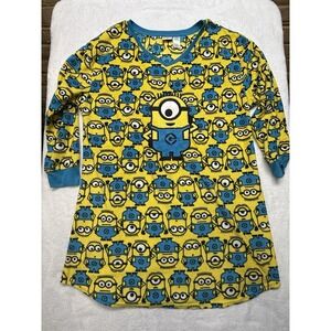 Despicable ME 3 X-Large Minion Night Shirt Fleece Nightgown Sleep Shirt Woman